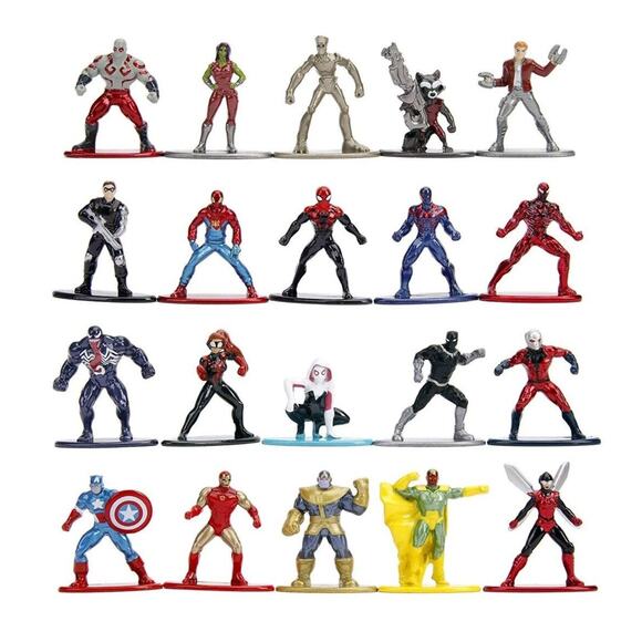 Jada Marvel 20-Piece Set Nano Metalfigs Metal Mini Figures 20-Pack 30769 Wave 2 - Picture 4 of 5